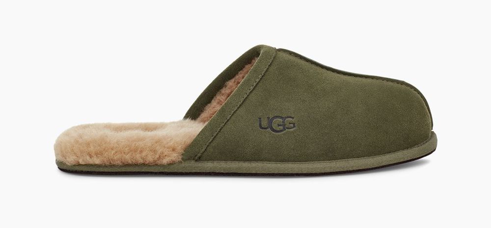 Ugg Scuff - Mens Slippers - Olive - NZ (0476EUKCN)